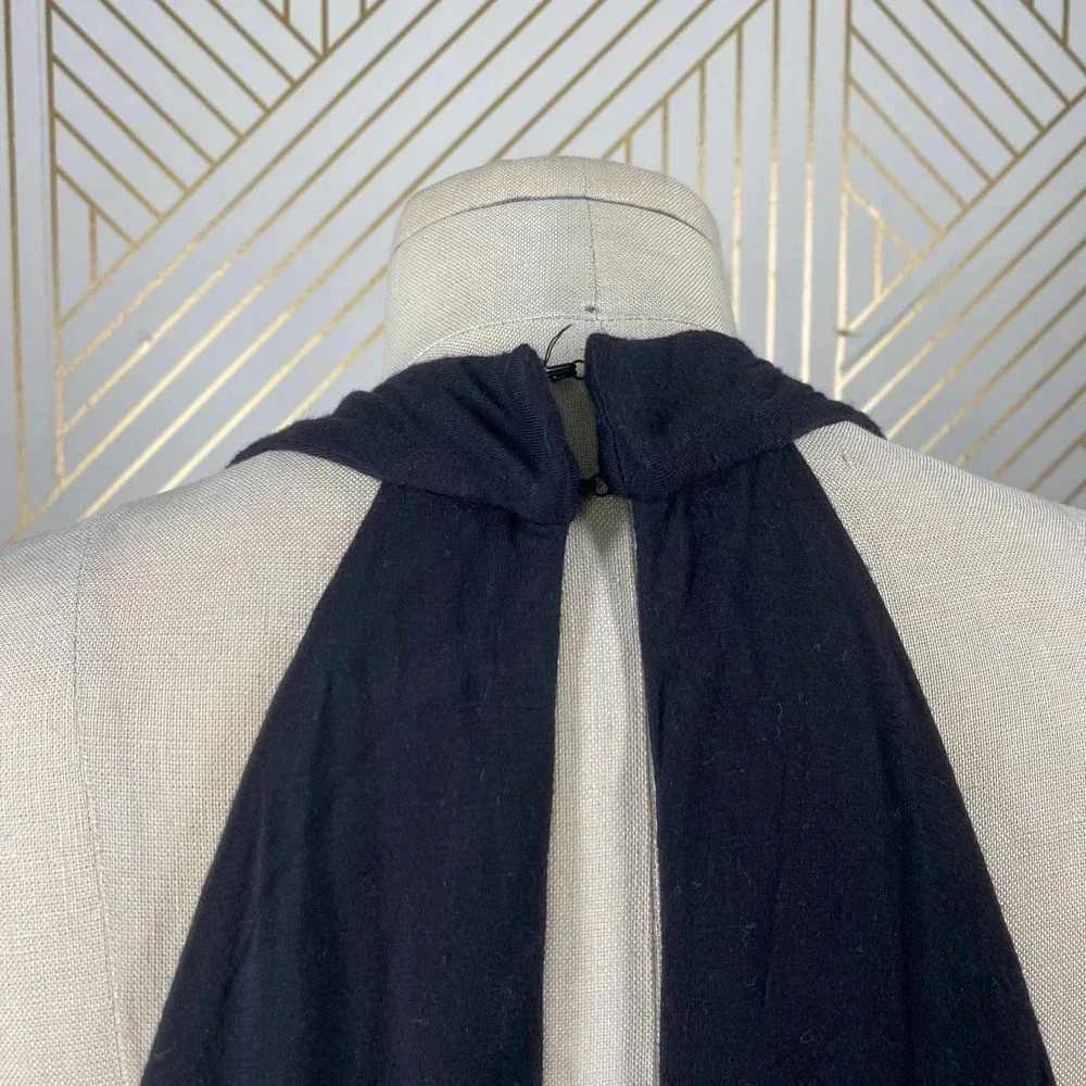 Haute Hippie Cold-Shoulder Jersey Mini Dress Black‎ - Picture 8 of 12
